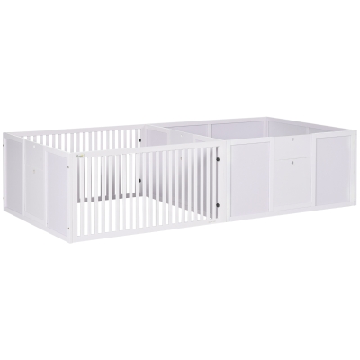 PawHut Whelping Box for Dogs, 81" x 39" x 20", White