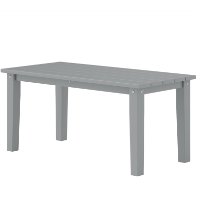 Outdoor Coffee Table 35.8" x 17.3" x 16.5" Gray