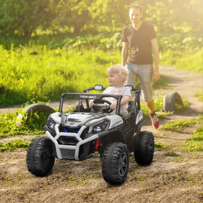 ride on car 47.2" L x 31.5" W x 29.5" H White