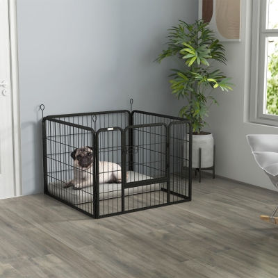 PawHut Metal Pet Playpen with Gate Indoor Outdoor for Small Animal