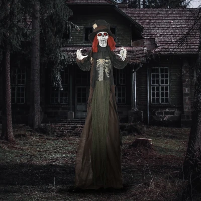 HOMCOM 6' Animated Zombie Prop, Sound & Motion Activated