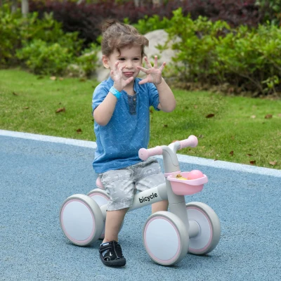 Qaba Balance Bike for Toddlers 1-3 Years, Pink