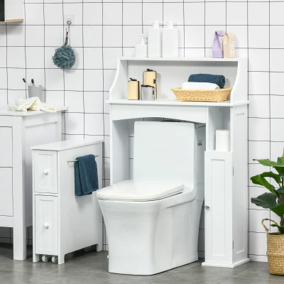 Over the Toilet Cabinet 29.25" x 9" x 43" White