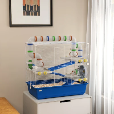 Hamster Cage 30.7" L x 17.7" W x 28.7" H Blue