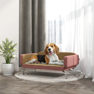 pet sofa 31.5" W x 20.9" D x 13.8" H Pink