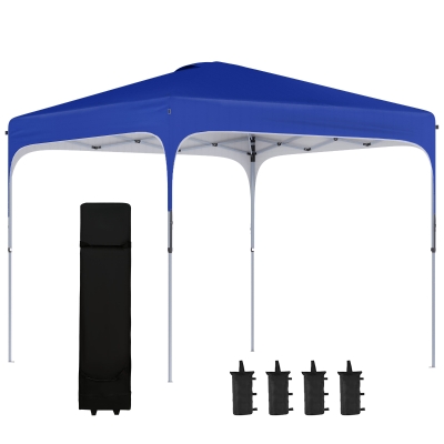 Foldable Gazebo 120" x 120" x 114.25" Blue