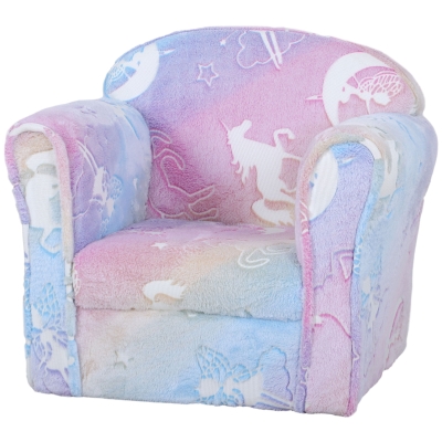 Qaba Kids Sofa, Glowing Fairy Design, Multicolor