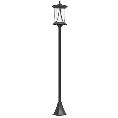 Outsunny 50" Solar Post Light, Cool White LED Outdoor Lamp, Waterproof IP44 for Patio, Garden, Backyard, Pathway