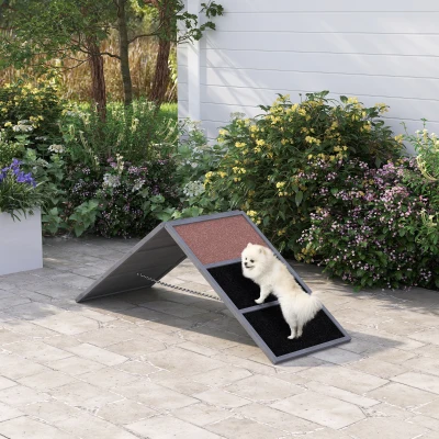 Dog Agility Ramp 68.1" W x 23.2" D x 26" H Gray