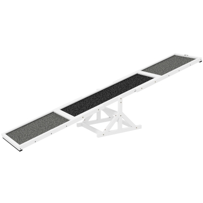 Pet Agility Seesaw 82.7" L x 15.7" W x 13.8" H White