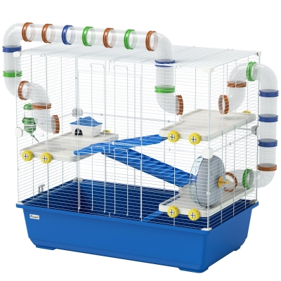 Hamster Cage 30.7" L x 17.7" W x 28.7" H Blue