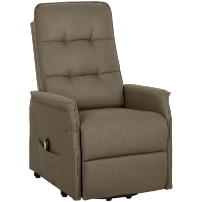 Lift Recliner Chair 26.8" W x 34.6" D x 40.9" H Brown
