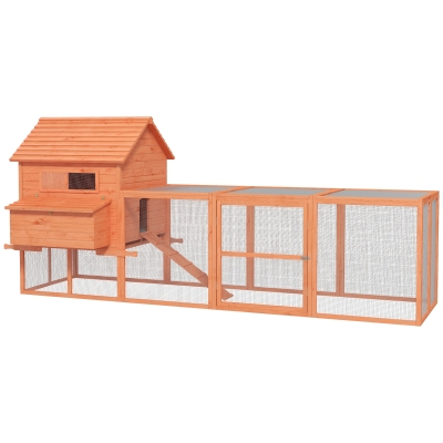 Chicken Coop 145" x 68" x 67" Orange