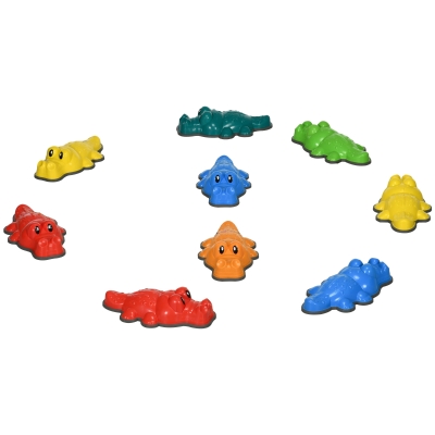 Outsunny 9Pcs Balance Stepping Stones with Anti-slip Edge, Obstacle Course Indoor Outdoor Play Equipment Toys, Stackable