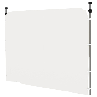 Outsunny Instant Canopy Sidewall with 4 Storage Bag for 10 x 10 ft Straight Leg Pop Up Canopies, 1 Pack Sidewall Only, White