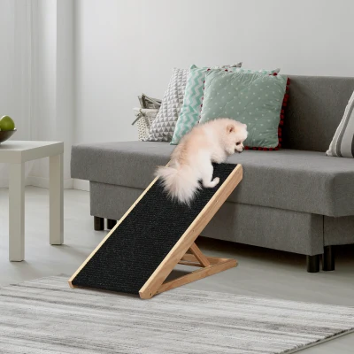 PawHut Foldable Height Adjustable Pet Ramp for Dogs & Cats