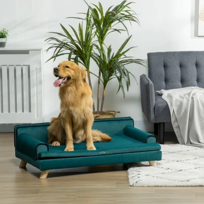 Pet Sofa 39.25" x 24.5" x 12.5" Teal