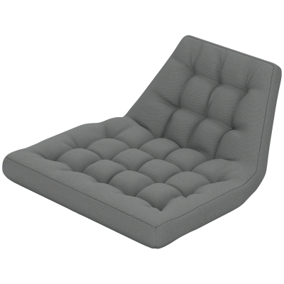 Outsunny Outdoor Swing Cushion, Tufted Patio Cushion Replacement for Garden Chair Egg Chair,  Indoor Outdoor Seat Cushion, Grey