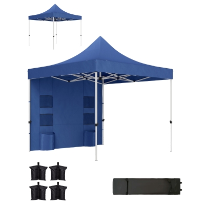 Pop Up Canopy 118.1" L x 118.1" W x 133.1" H Blue