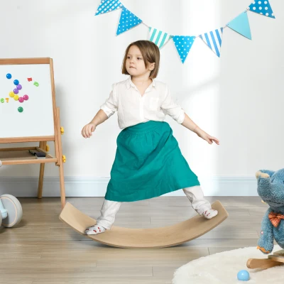 kids balance board 35.4" L x 11.4" W x 7.5" H Natural Wood