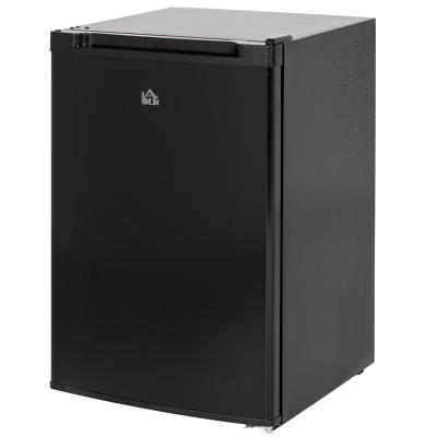 HOMCOM Upright Freezer, 3 Cu.Ft Mini Freezer with Reversible Single Door, Adjustable Thermostat for Home, Dorm, Black