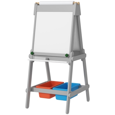 Kids Easel 20.1" W x 19.7" D x 42.5" H Gray