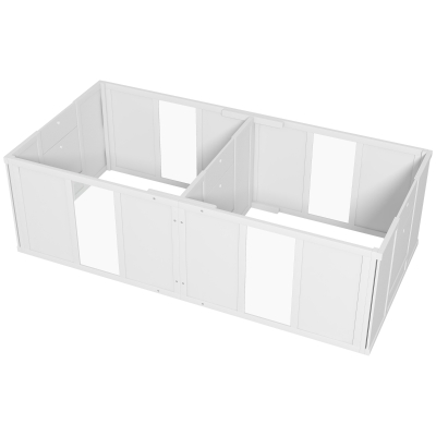 PawHut Whelping Box for Dogs and Puppies, Dog Birth Supplies Indoor w/ Adjustable Height Doors, for Small Sized Dogs