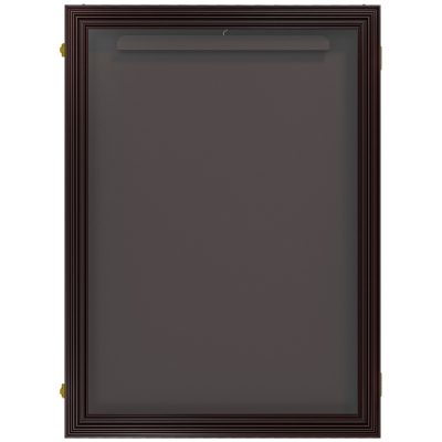 HOMCOM 24" x 32" Hockey Jersey Frame, Jersey Shadow Box for Basketball, Football, Baseball, Brown