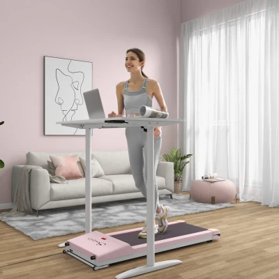 Soozier Treadmill, Walking/Jogging Exercise Machine, Pink