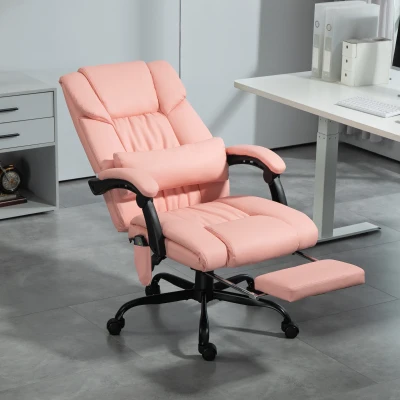 Massage Office Chair 26" x 29.5" x 48" Pink
