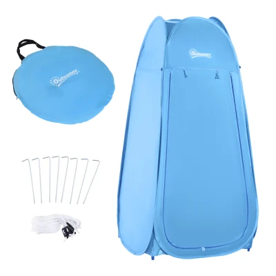 Sky Blue Popup Shower Tent - Portable Changing Room