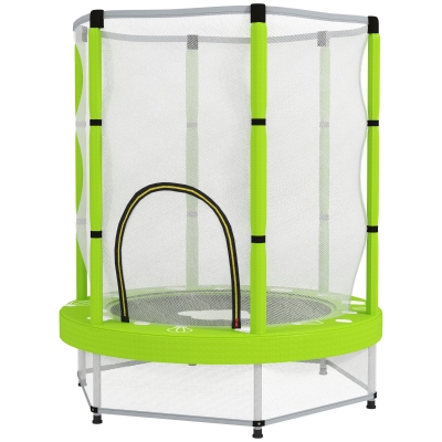 Kids Trampoline 55.1" x 55.1" x 63" Green