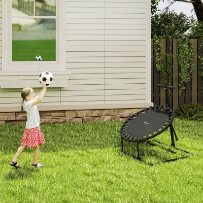 Soozier 2-in-1 38" Rebounder Trampoline for Adult, 8-Angle Adjustable Baseball Volleyball Soccer Rebounder Fitness Trampoline