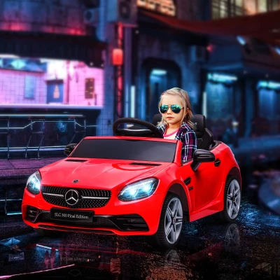 Aosom Mercedes SLC 300 Kids Electric Car, Remote Control, Red