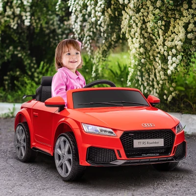 Aosom 6V Kids Electric Audi TT RS Car, Remote Control, Red