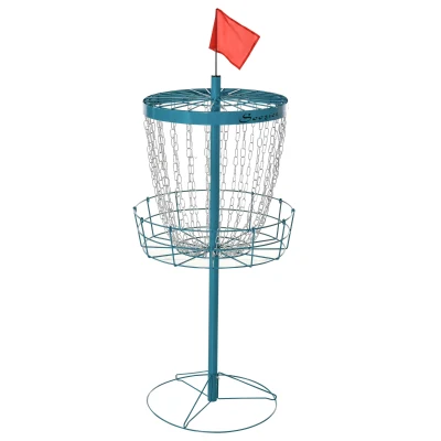 Soozier 24-Chain Portable Practice Basket for Disc Golf Target Stand Easy Assembly & Lightweight Basket w/ Carry Bag Navy Blue
