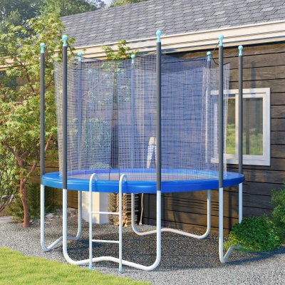 Soozier 12FT Trampoline Spring Cover, Waterproof Blue Pad