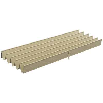 Outsunny Retractable Pergola Canopy Cover Replacement for10' x 13' Pergola, Beige