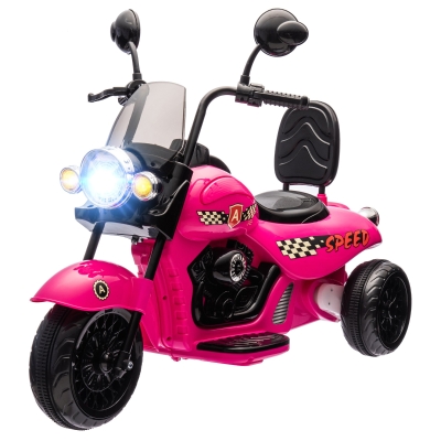 Electric Ride-on Motorcycle 43.3" L x 18.9" W x 22" H Pink