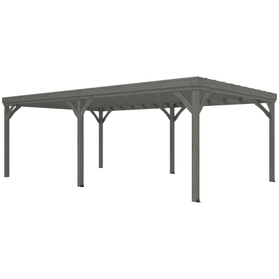 Pergola 239.8" L x 143.7" W x 85.8" H Gray