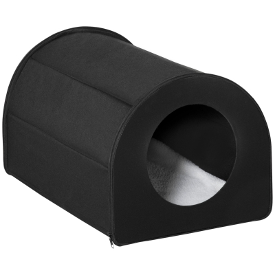 PawHut Heated Cat House, Portable Waterproof Shelter, Black