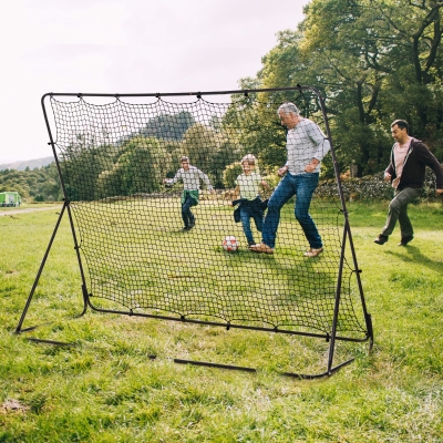 Soozier 8' x 6' Soccer Rebounder Net with 5 Adjustable Angles for Backyard Park Training Practice
