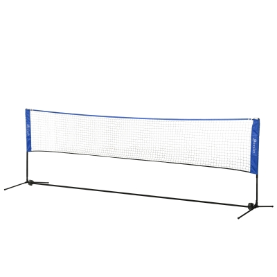 Soozier 14ft Badminton Net, Height Adjustable Outdoor Sports Net with Carry Bag, for Tennis, Pickleball and Volleyball