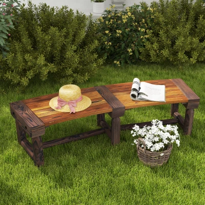 Garden Bench 58.25" x 20" x 15.75" Brown