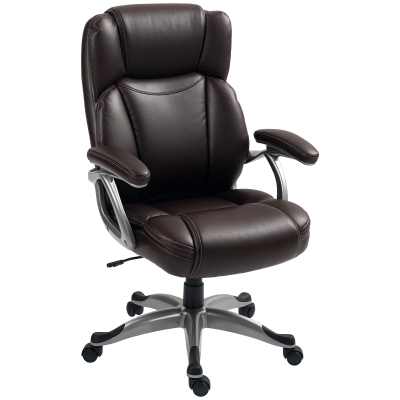 Office Chair 28.3" W x 29.1" D x 42.3" -46.1" H Brown