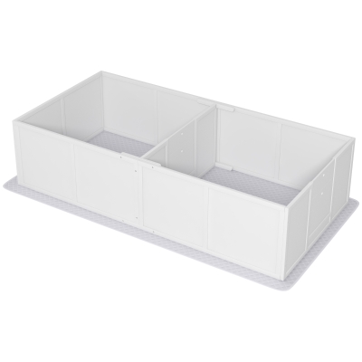whelping box 77.2" L x 37.8" W x 18.9" H White