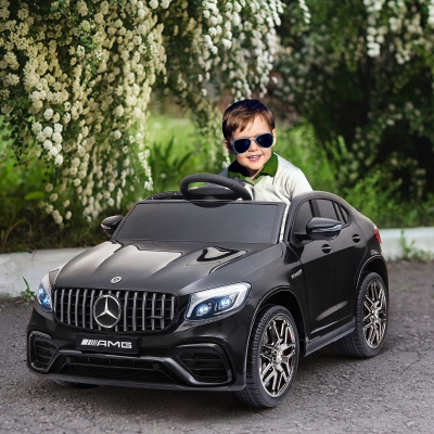 Aosom Officially Licensed Kids Ride-On Car 12V Electric Ride On Car Perfect Toy Gift with Remote Control Suspension Wheel, Black