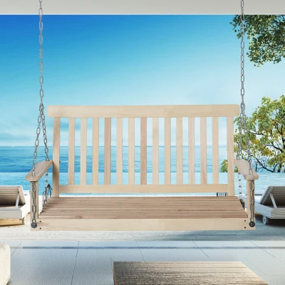 Swing Chair 46.75" x 25.5" x 24" Natural