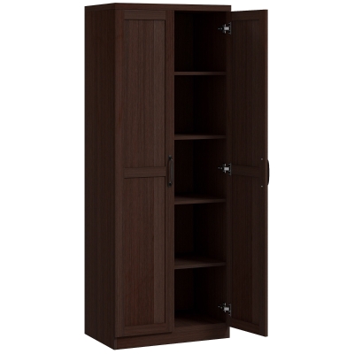 Kitchen Pantry 23.5" x 15.75" x 63" Brown