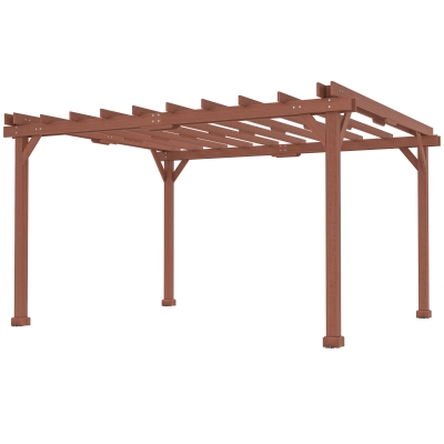 Outsunny 11' x 12.5' Wood Pergola, Outdoor Gazebo for Patio